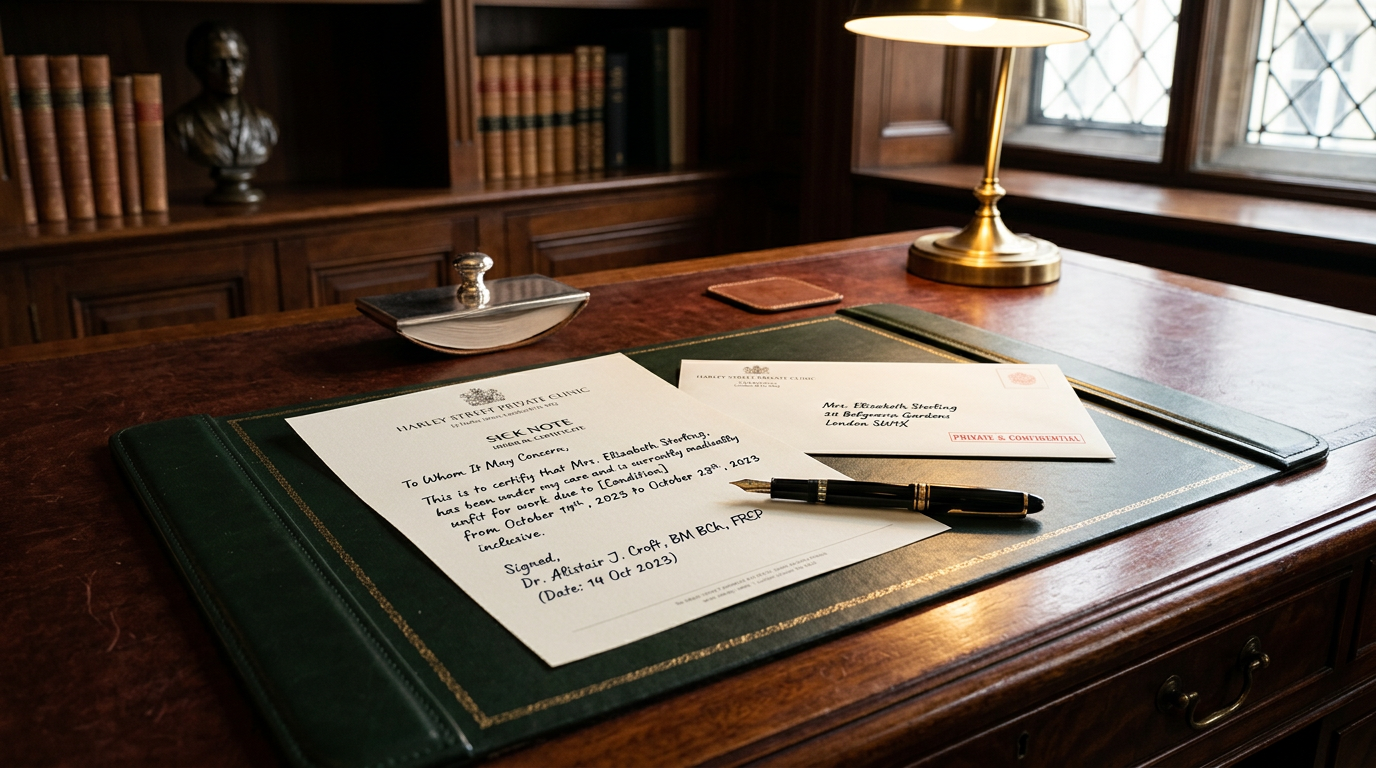 Private Sick Note in Preston